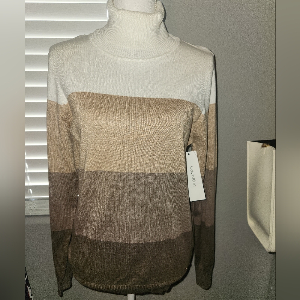 Calvin Klein color block sweater